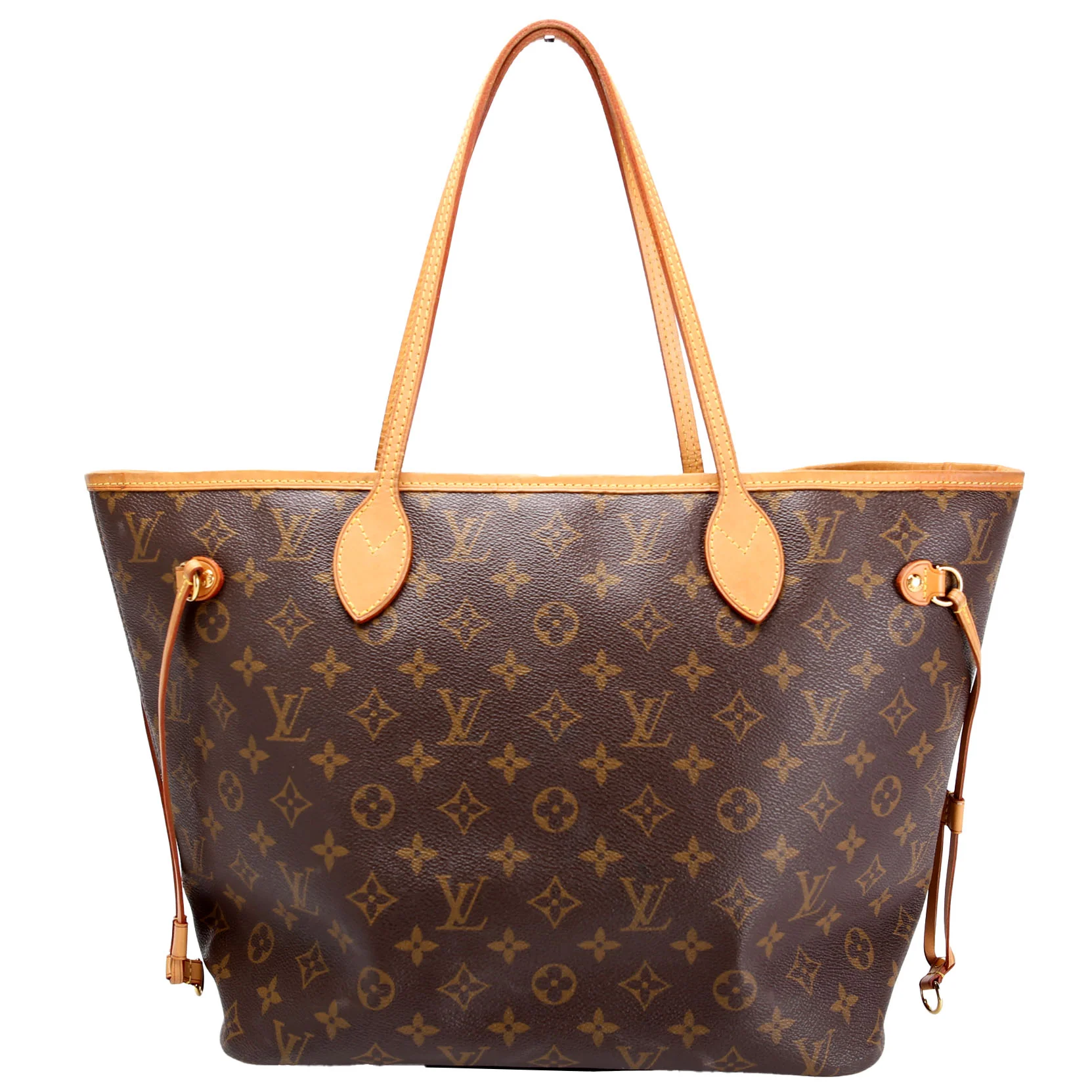 LOUIS VUITTON Neverfull MM Monogram Beige
