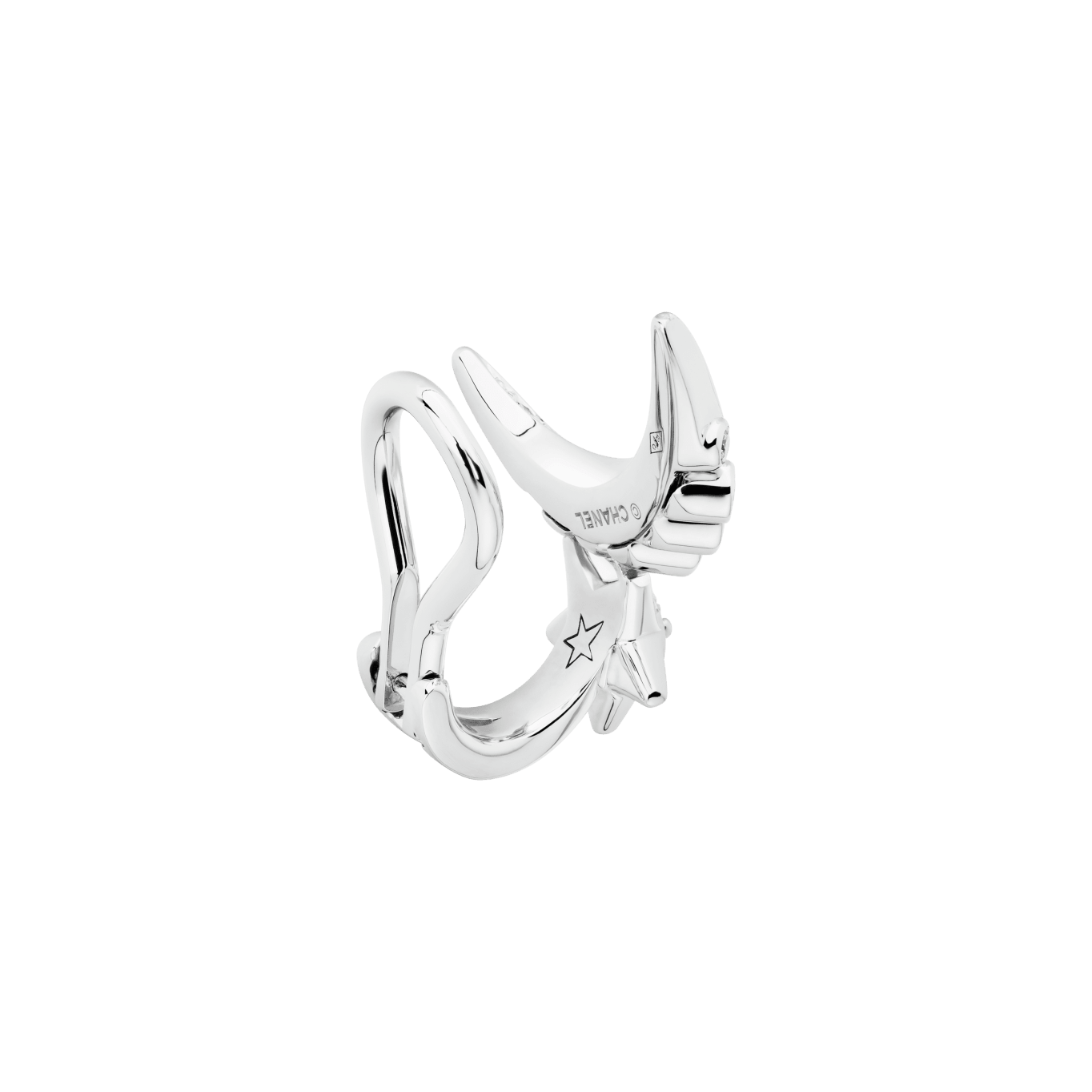 Lune de Chanel single earring clip