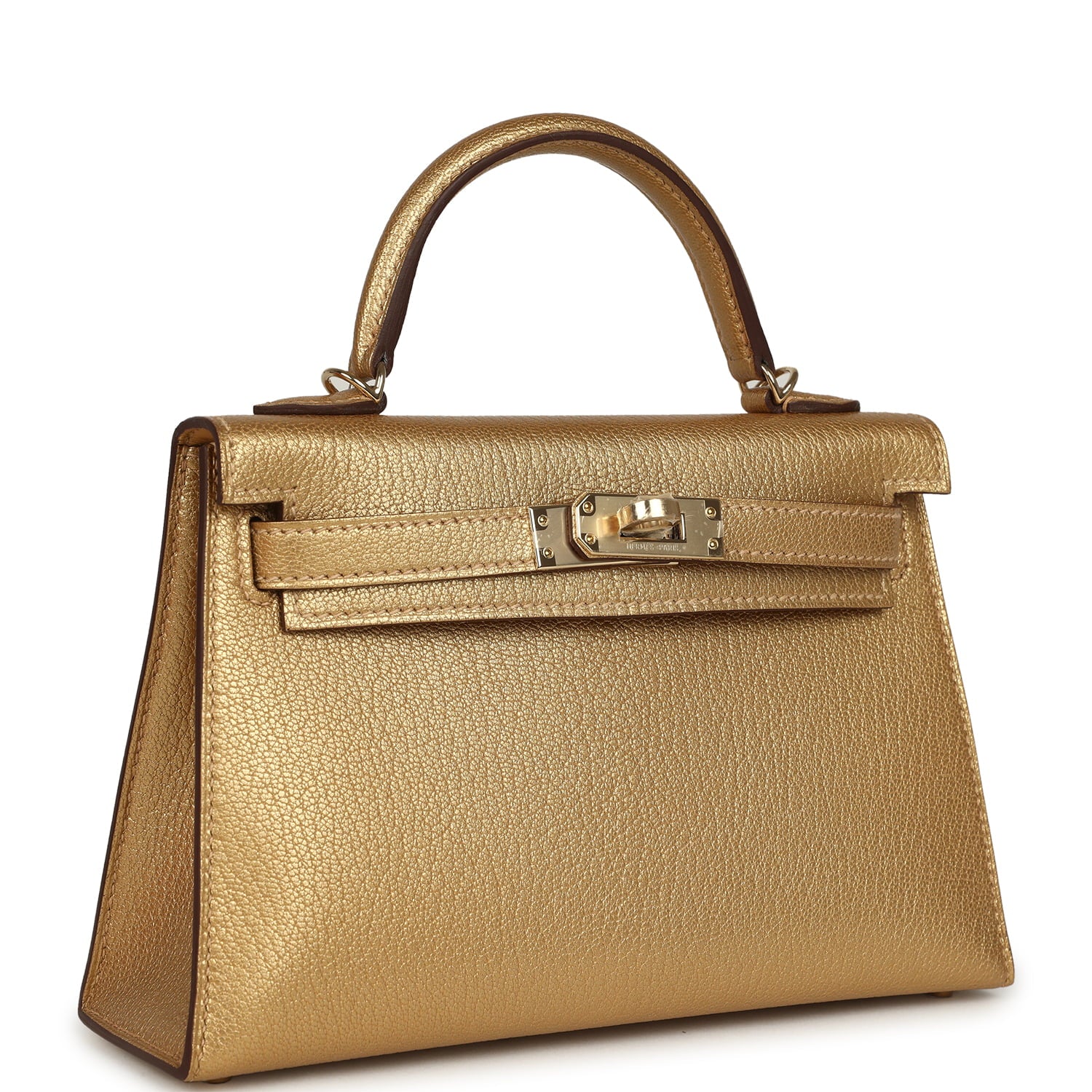 Hermes Kelly Sellier 20 Dore Chevre Chamkilight Permabrass Hardware