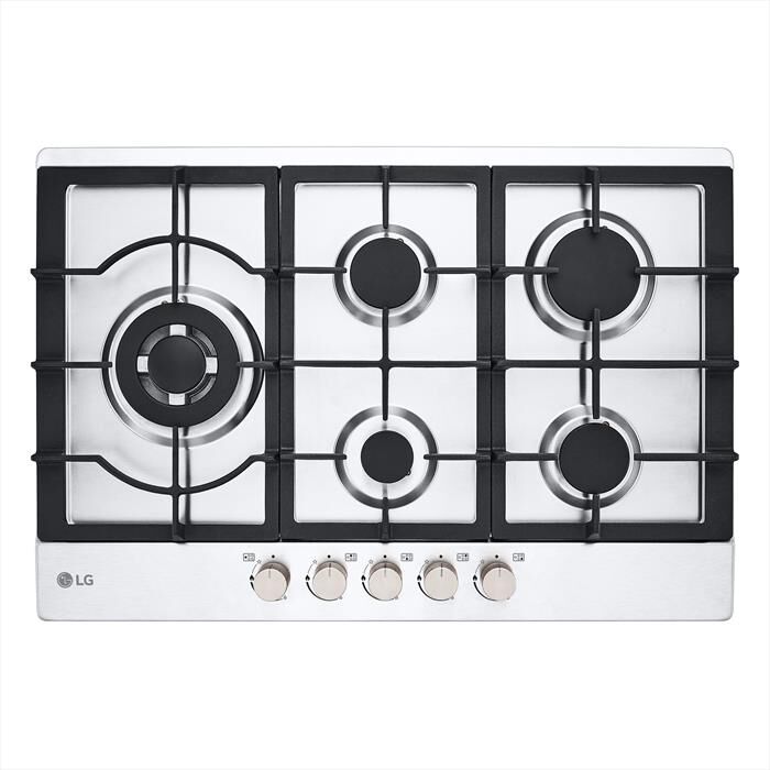 LG - Piano cottura a gas CBGZ3016S 75 cm-Inox