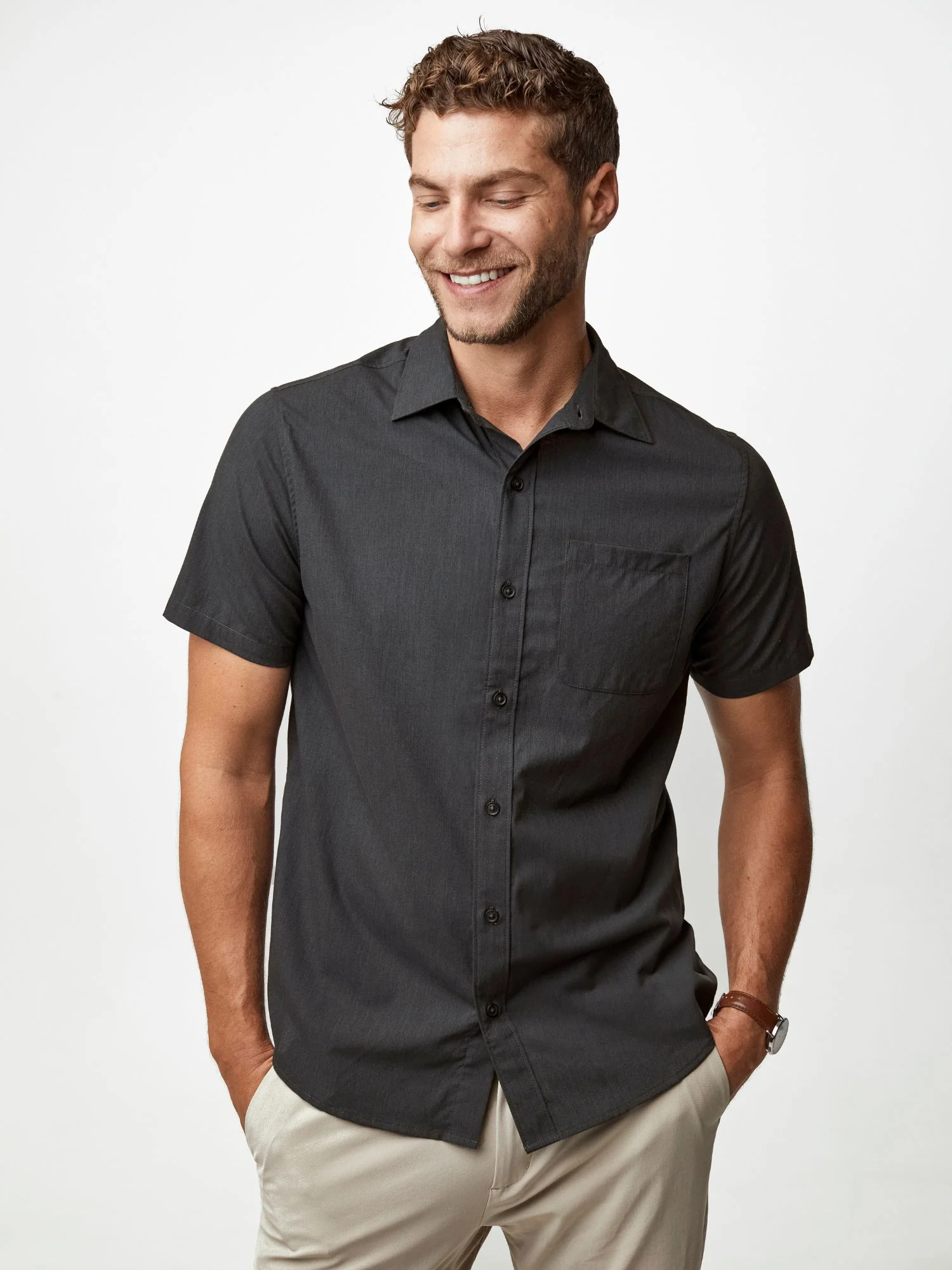 Short Sleeve Button Up Staples 3-Pack
