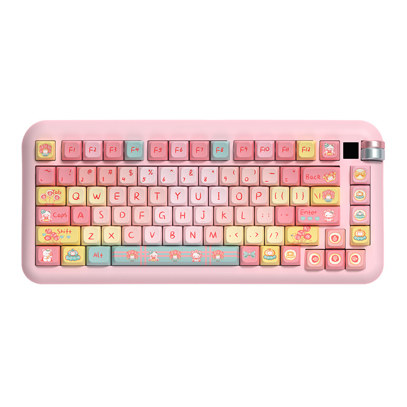 Tulip Bear Original PBT Keycap Set – MDA Profile Full 5-Side Dye-Sub – 138/158 Keys