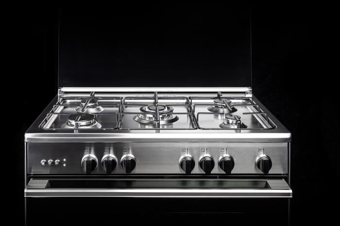 GLEM GAS - Cucina a gas UN965MI Classe A-INOX