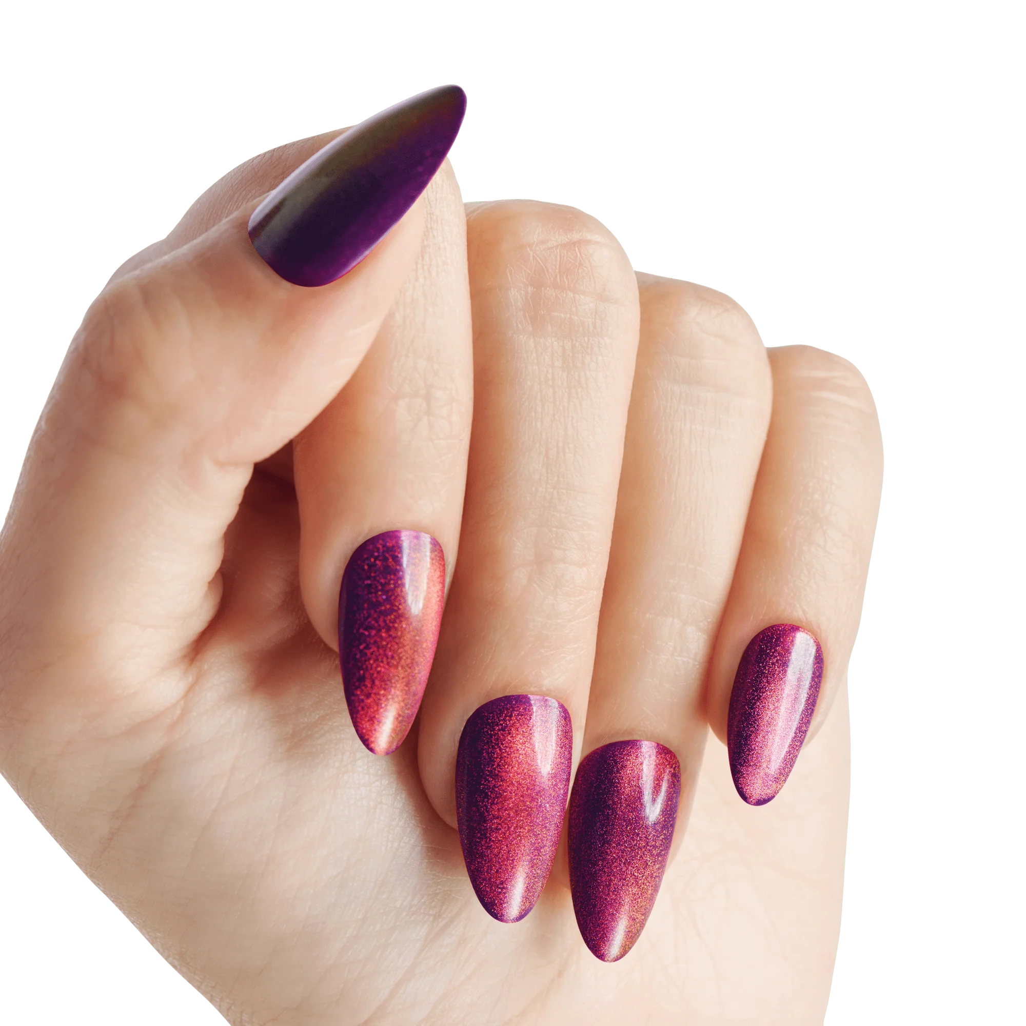 KISS Gel Fantasy Magnetic Press On Glue Nails - Stream