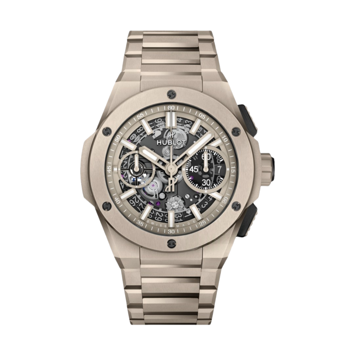 Hublot Big Bang Integrated Beige Ceramic 42mm Mens Watch 451.CZ.4620.CZ
