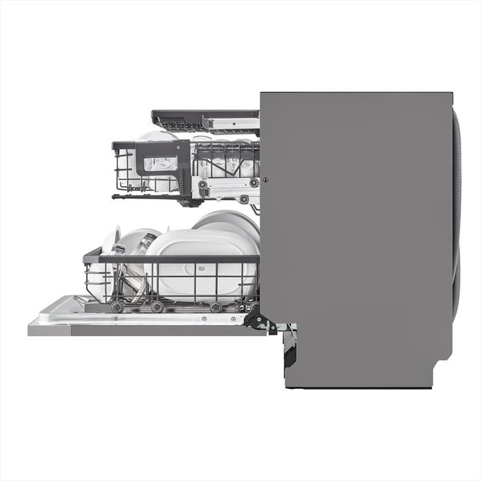 LG - Lavastoviglie QUADWASH DB365TXS Classe B 10coperti-Acciaio inossidabile