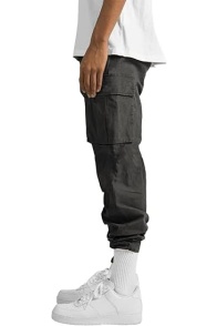 Mens Cargo Pants Drawstring Casual