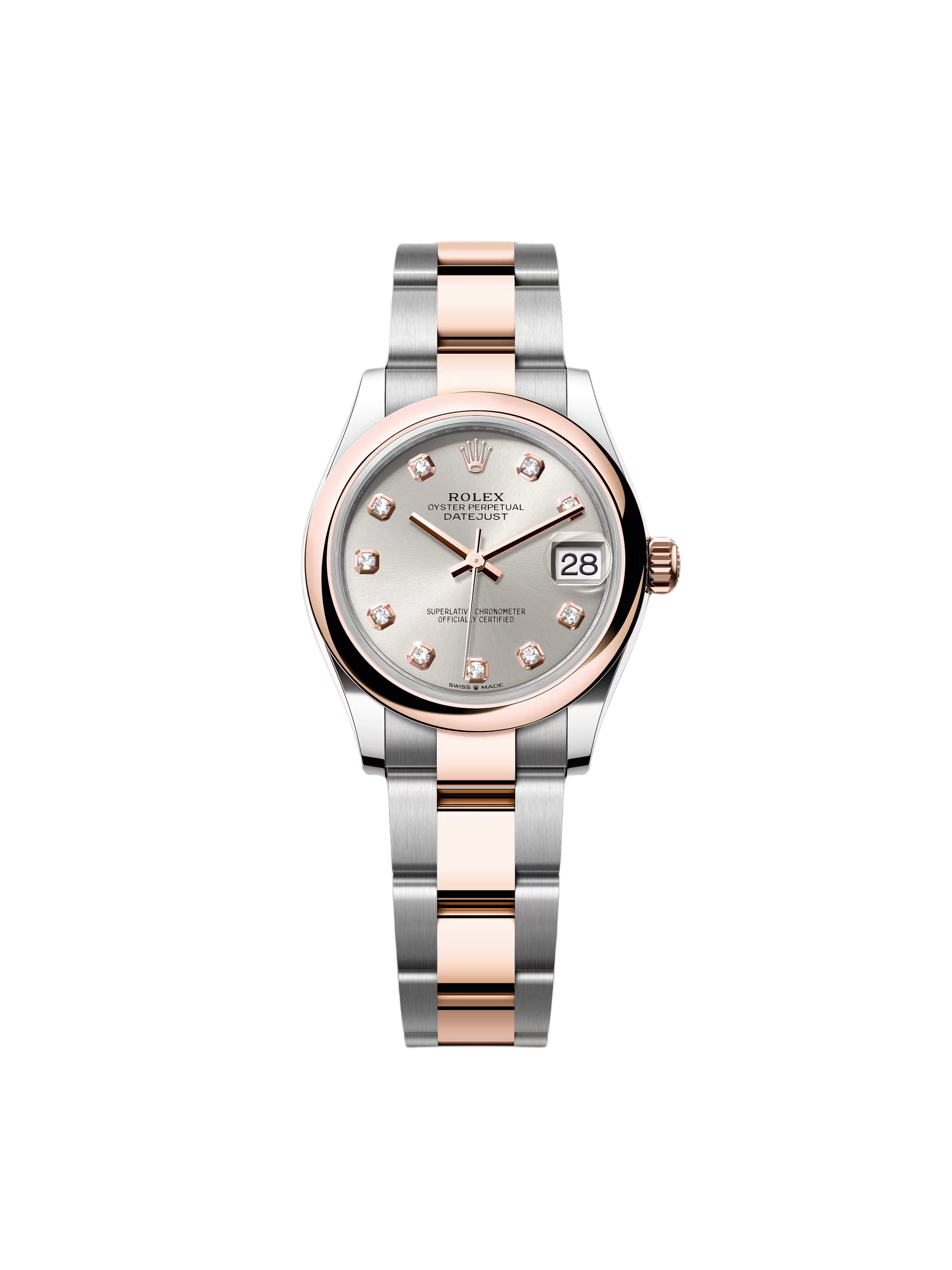 RLX Datejust m278241-0015/0016 Silver 31mm Dial Oyster Bracelet Watch