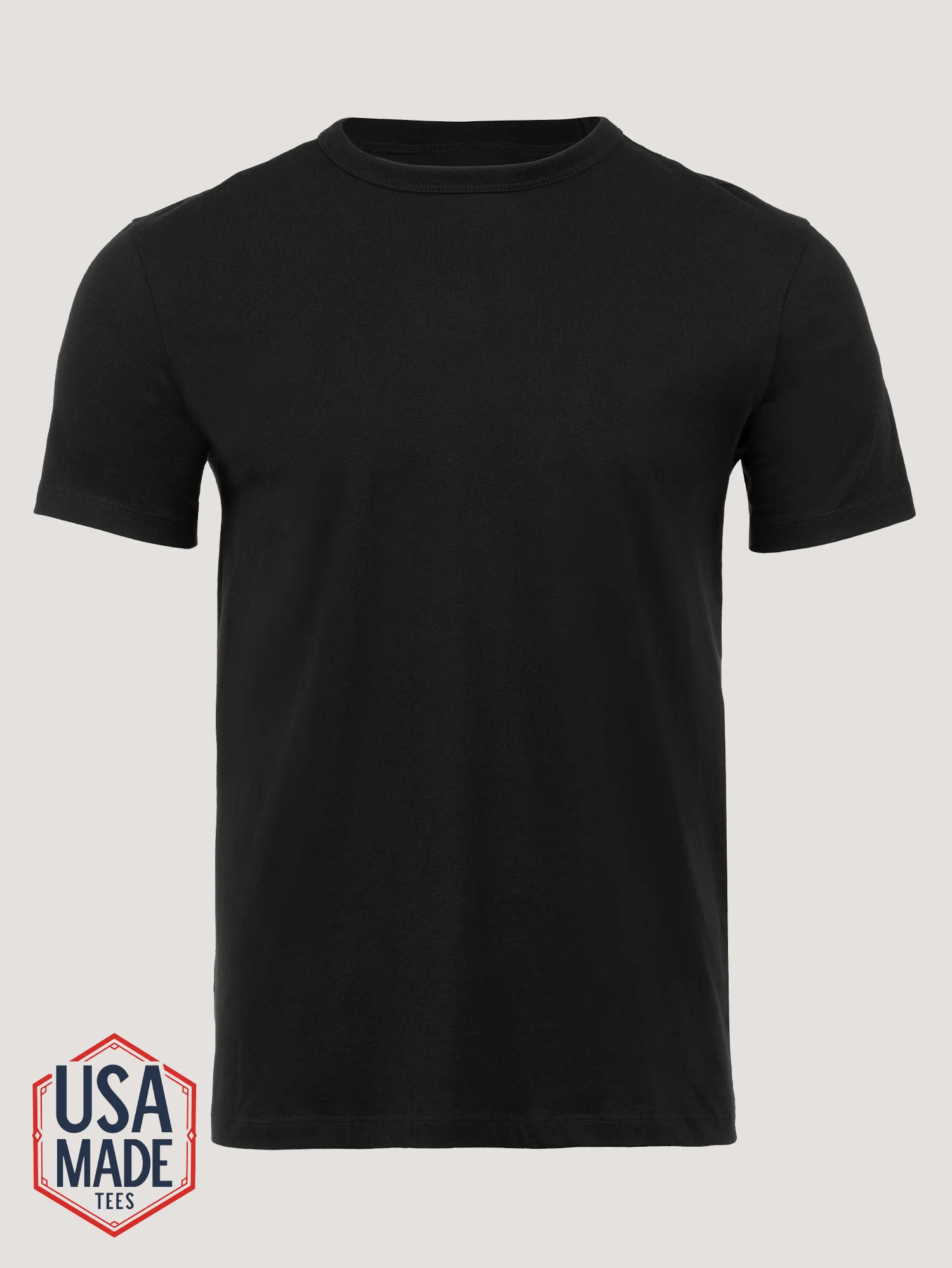 Heritage Black Cotton Crew