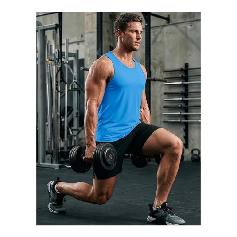 Men's UPF 50+ Quick Dry Muscle Tank Top Sleeveless Shirts