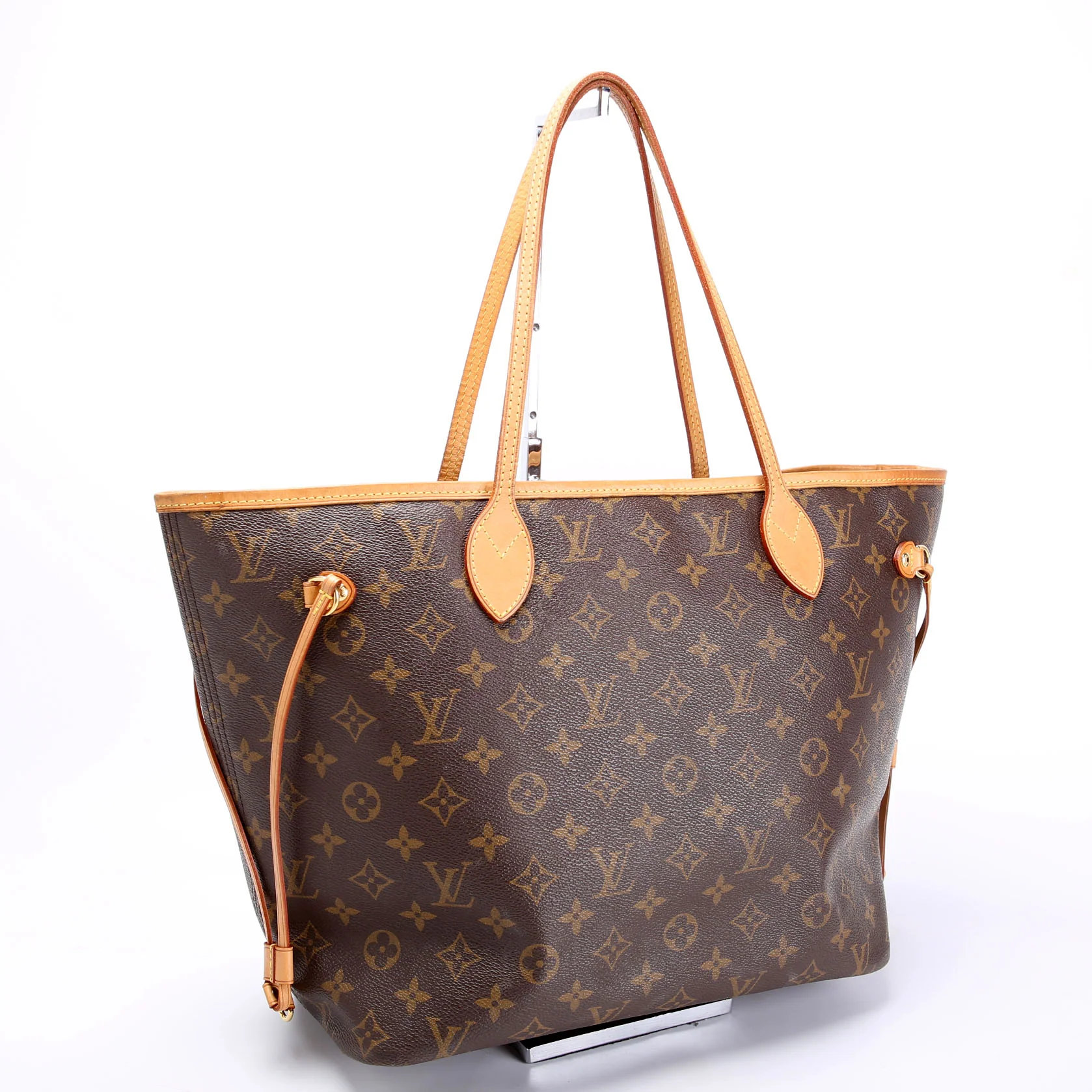 LOUIS VUITTON Neverfull MM Monogram Beige