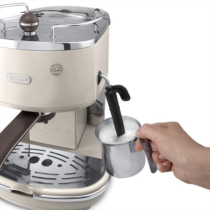 DE LONGHI - ICONA VINTAGE ECOV311.BG MACCHINA DA CAFFÈ MANUALE-beige/marrone