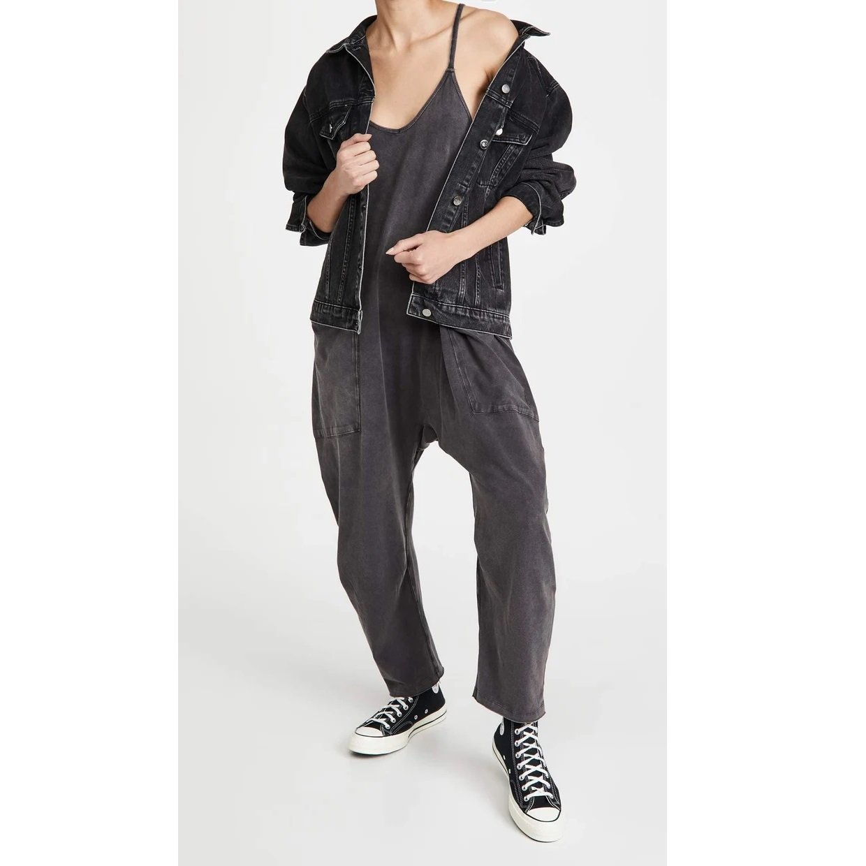 🔥Hot Sale Wide Leg Jumpsuit with Pockets