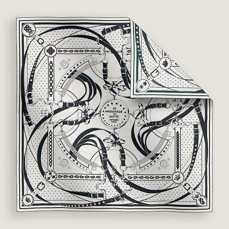 La Promenade du Matin Bandana double face scarf 140
