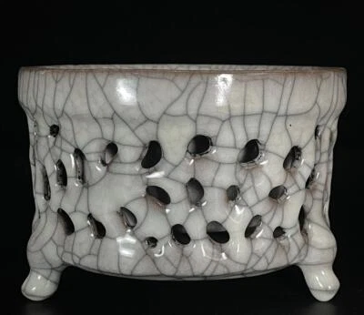 Old Chinese Song Guan Yao Guan Kiln Incense Burner N539