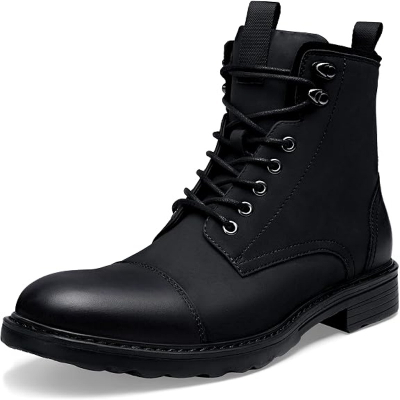 Men's Casual Zipper Chukka Motorcycle Combat Fashion Boots