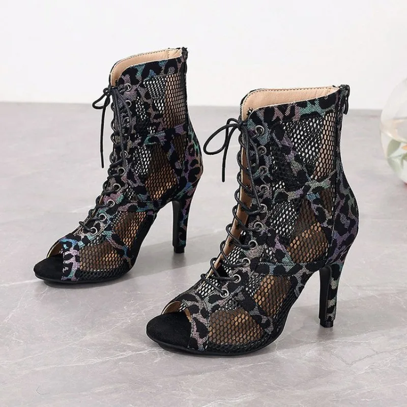 High Heels Women's Sandals New Open Toe Casual Latin Dance Shoes Girls' Ballroom Sandals Large Dance High Heels Women's Shoes 43