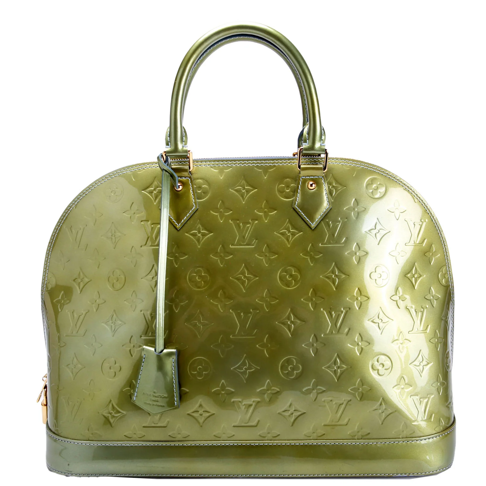 LOUIS VUITTON Alma GM Vernis Green