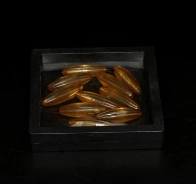 10 Pcs Chinese Nephrite Coloured Glaze Beats