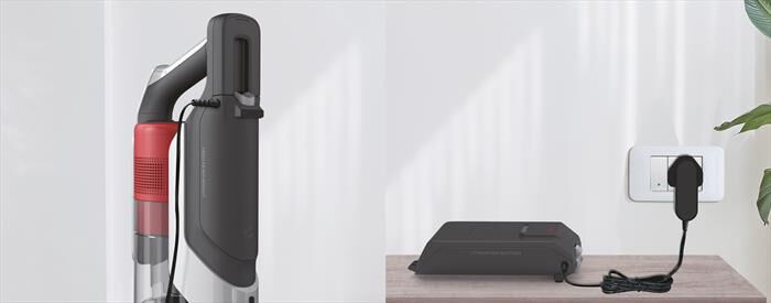 HOOVER - Aspirapolvere ricaricabile HF910H 011-Rosso, Titanio