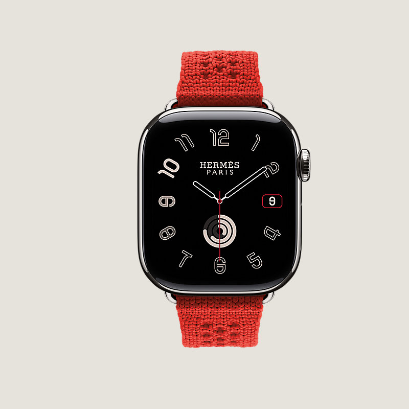 Series 11 case & Band Apple Watch Hermès Single Tour 42 mm Neo Tricot