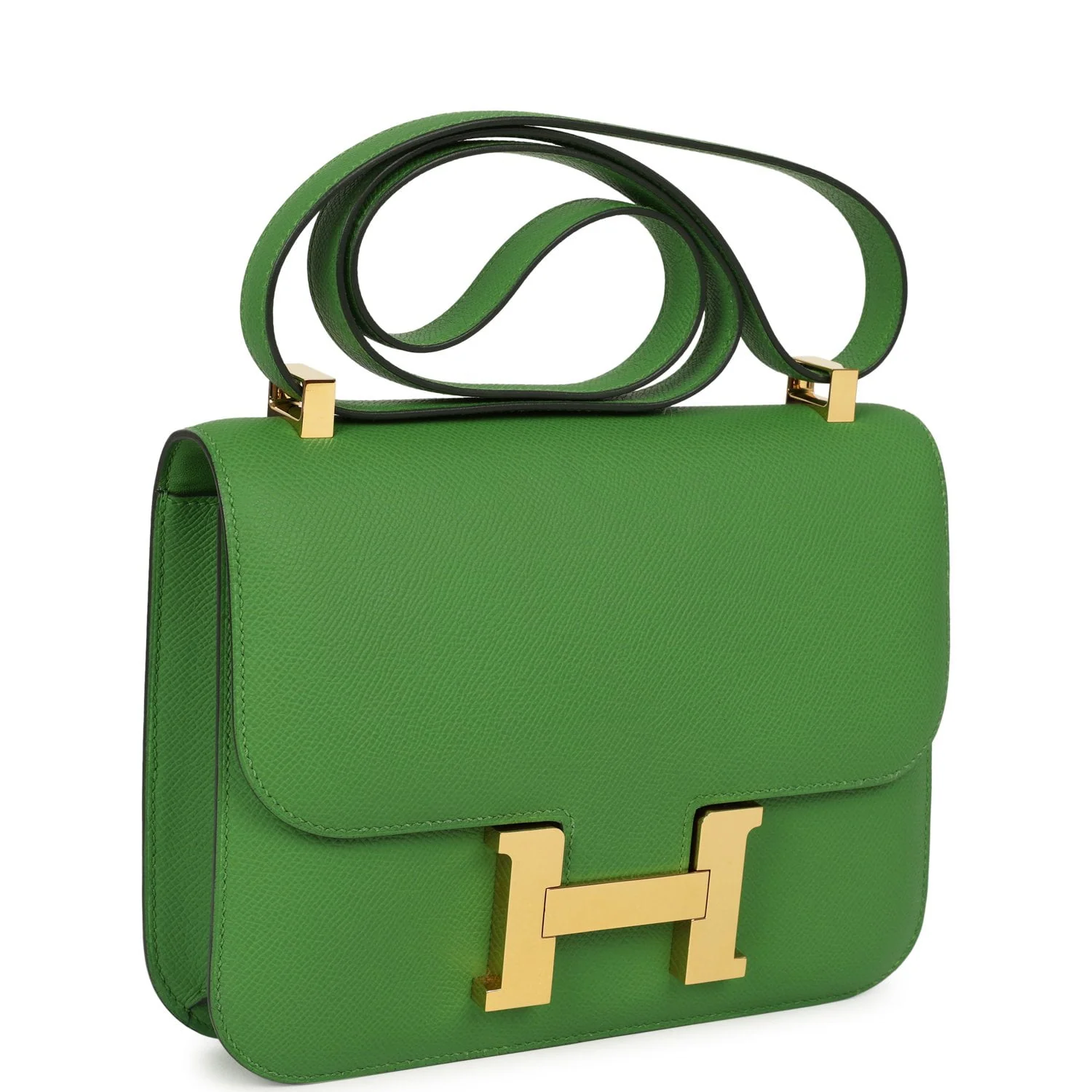 HERMÈS Constance 24 Vert Yucca Epsom Gold Hardware