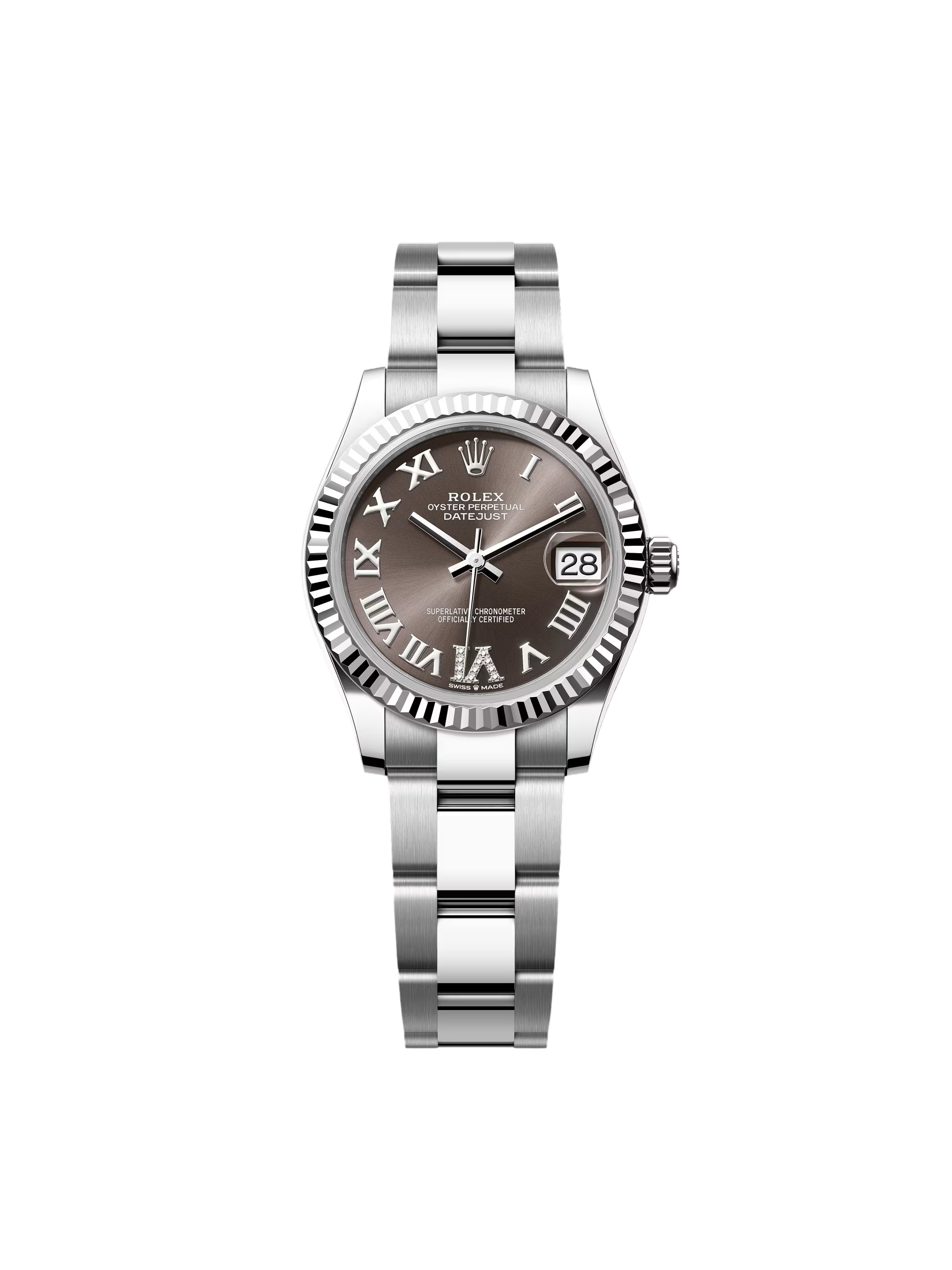 RLX Datejust m278274-0027/0028 Dark Grey 31mm Dial Oyster Watch