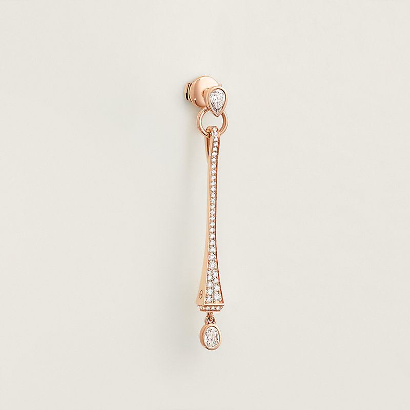 Clou de forge single dangle earring