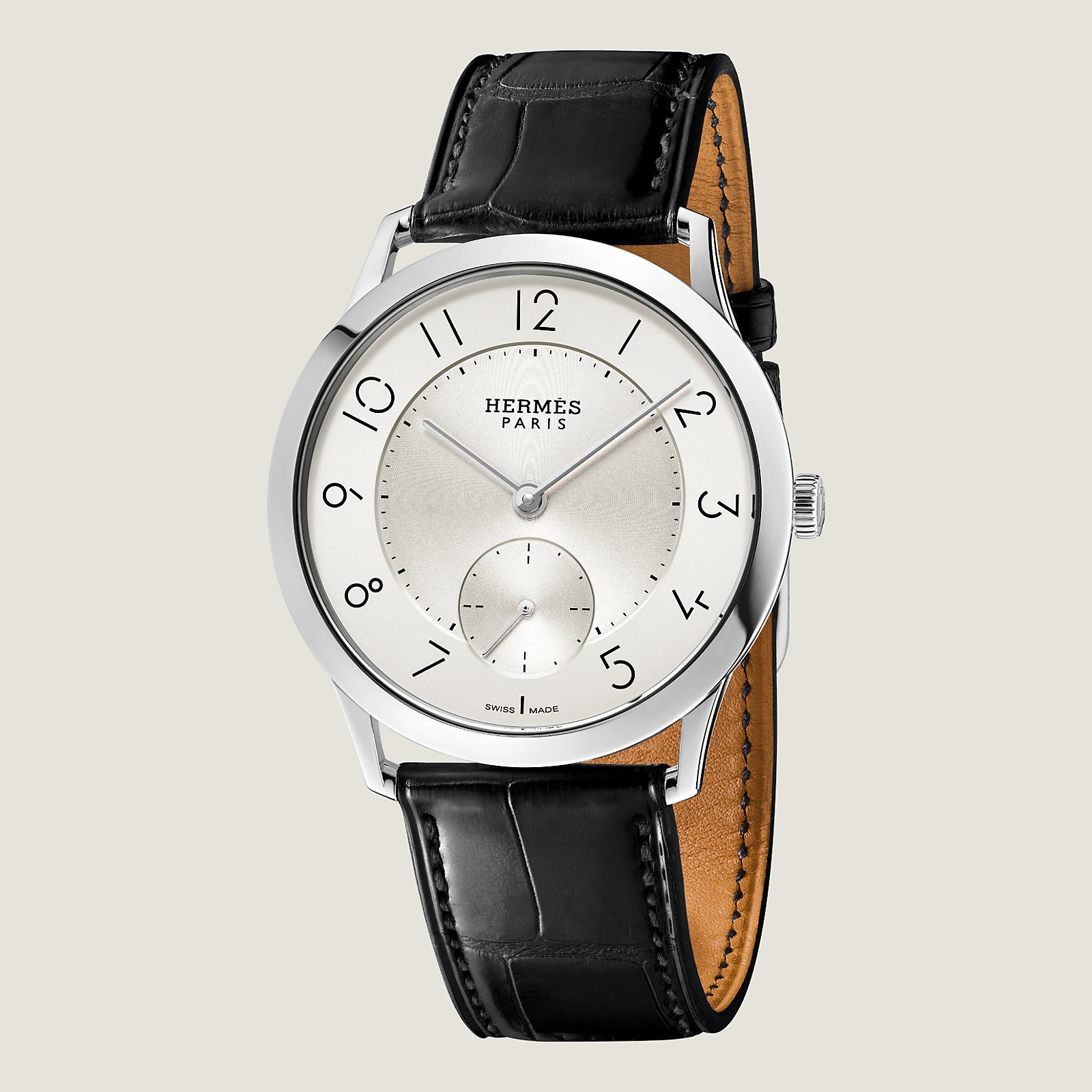 Slim d'Hermès watch, 39.5 mm