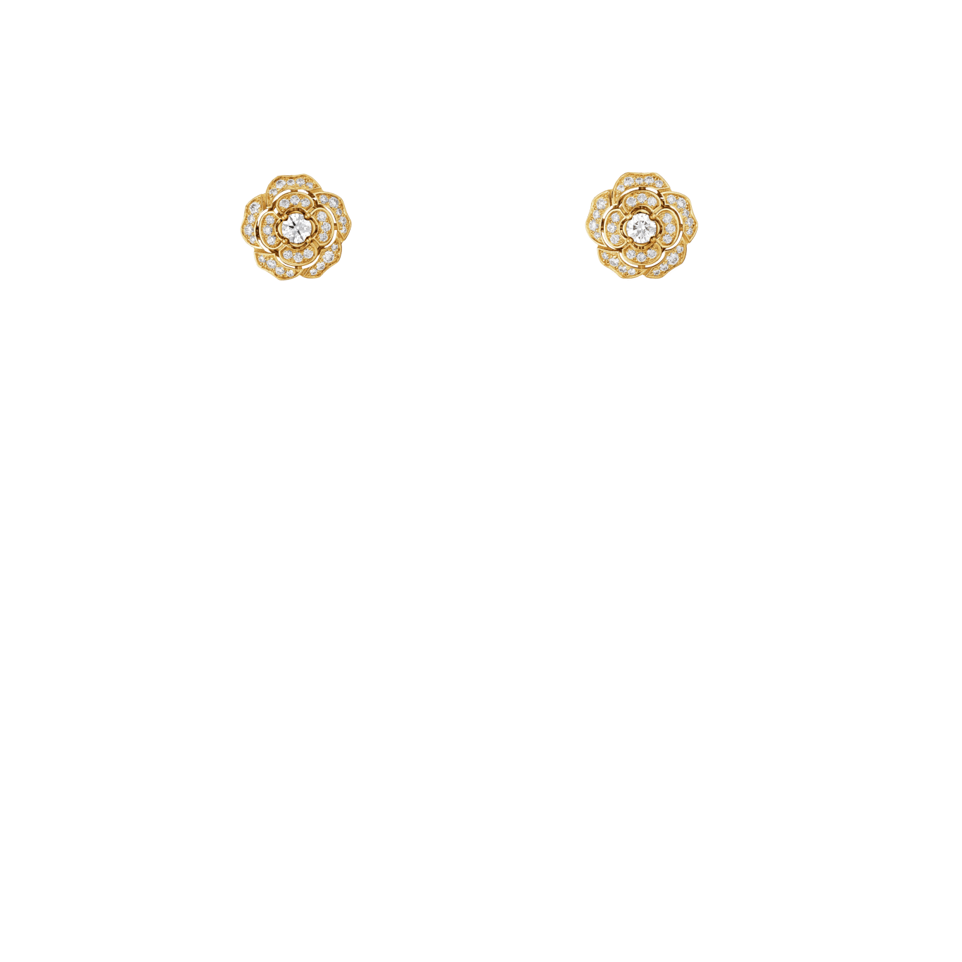 Bouton de Camélia supple transformable earrings