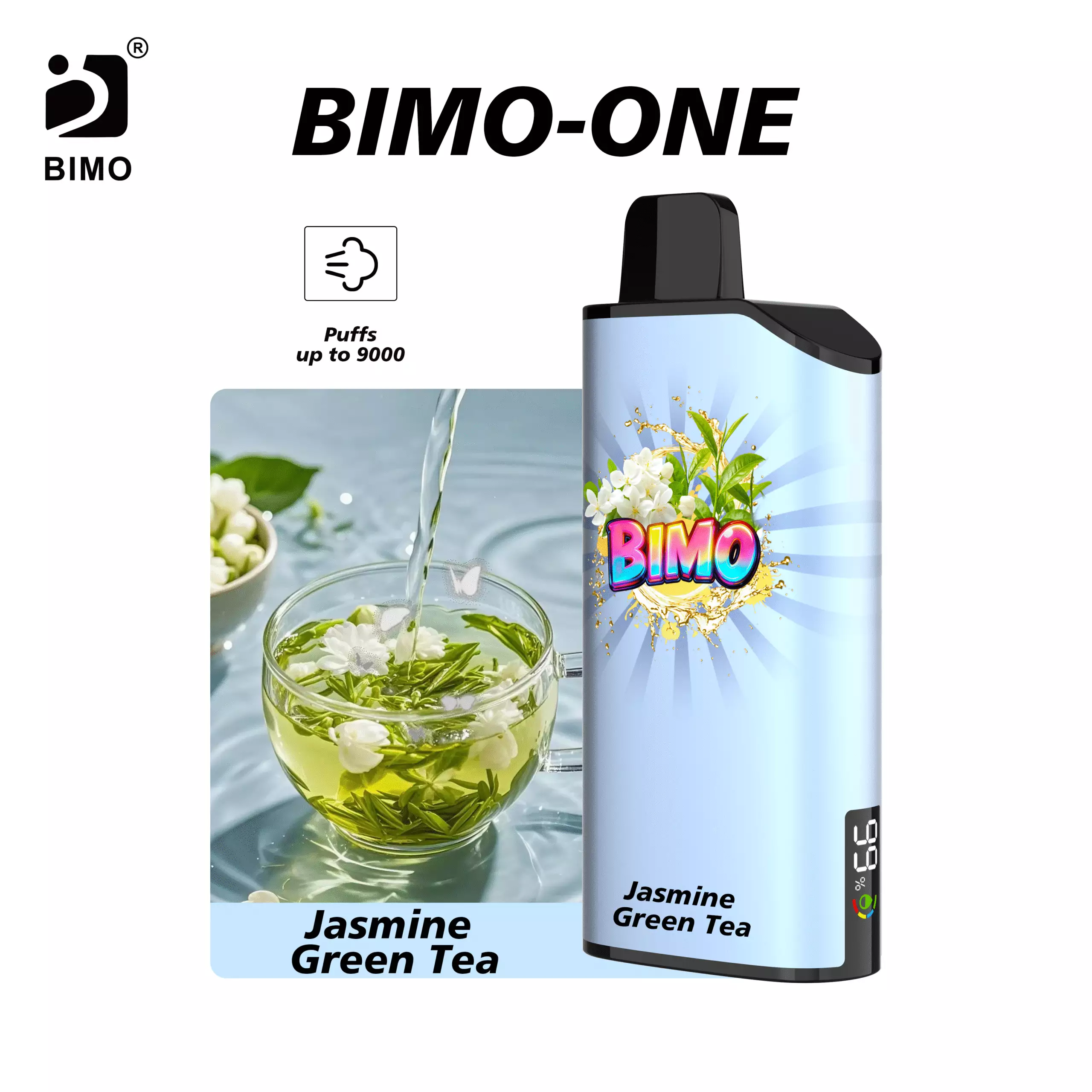 BIMO ONE 9000 Puffs–JasmineGreenTea
