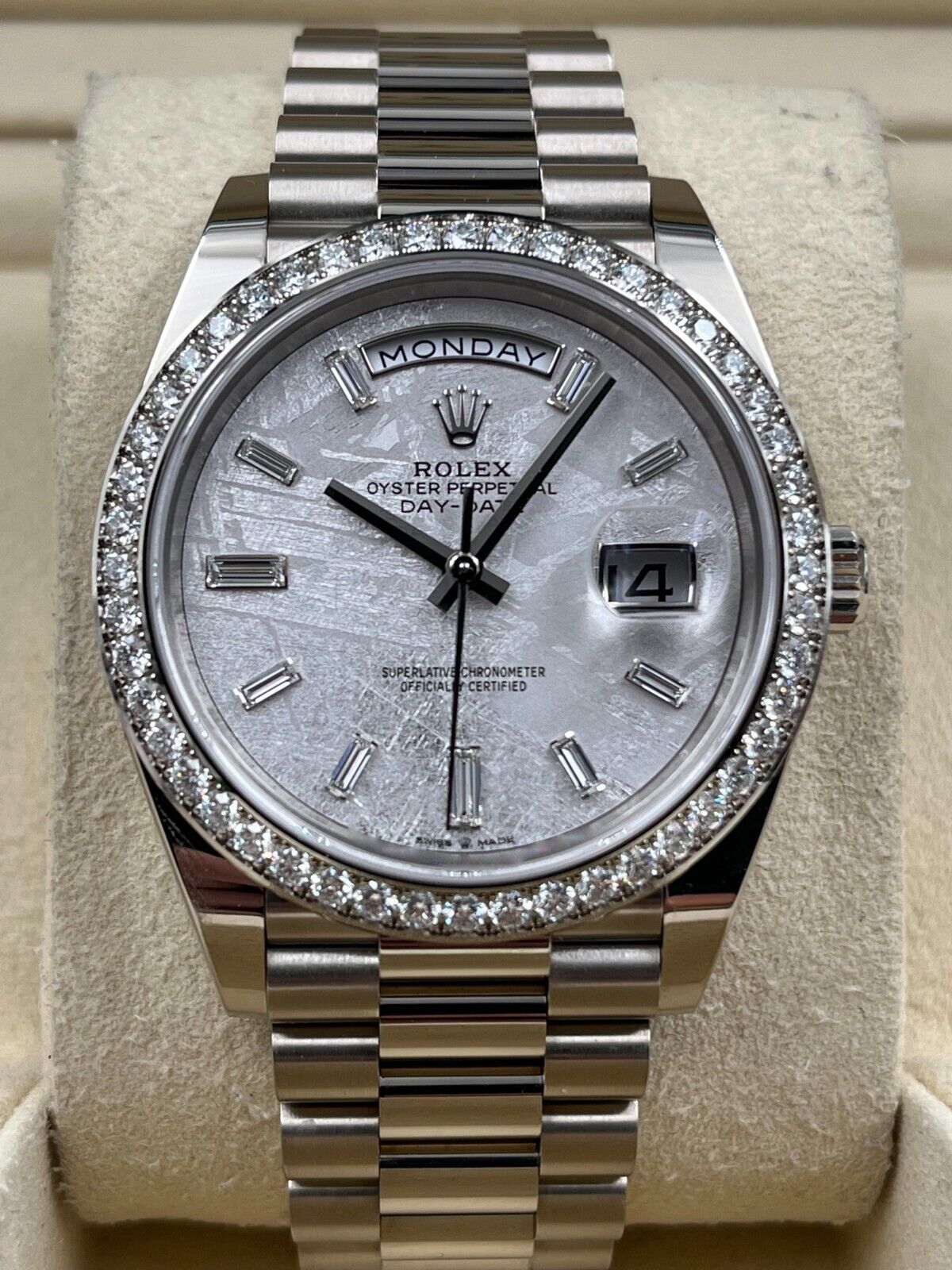 RLX  Day-Date 40mm 228349RBR-0040 Meteorite Dial President Bracelet