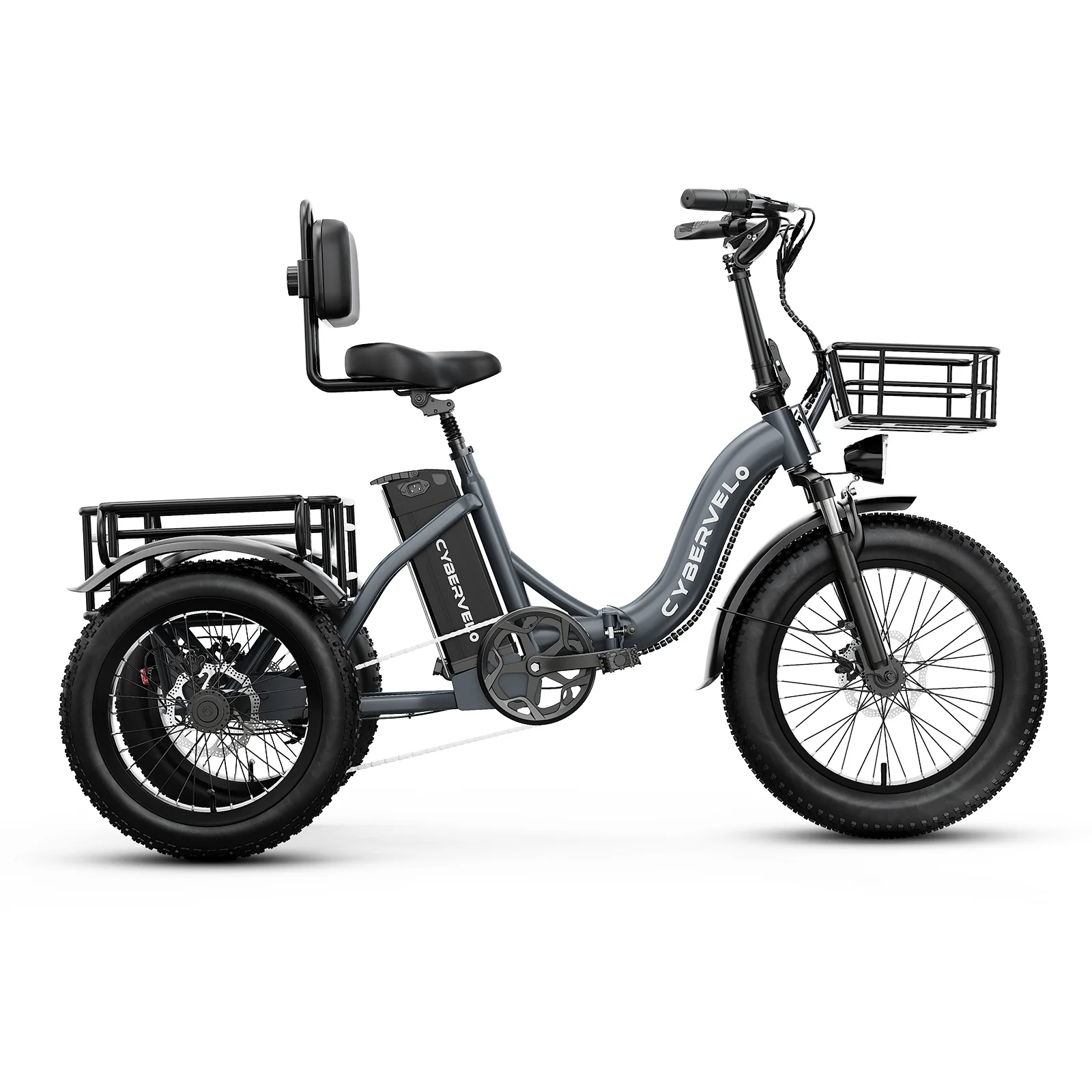 20-Inch 6-Speed Tricycle With Wide Rear Tires