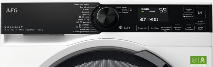 AEG - Lavatrice LR8FH104VY 10 Kg Classe A-Bianco