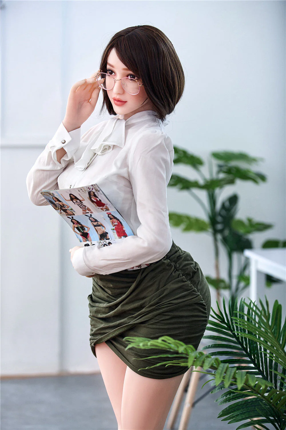 Irontechdoll Mika 5ft21/ 159cm #69 Head TPE Office Sexy Lady Real-life Fat Sex Doll With Thick Thighs