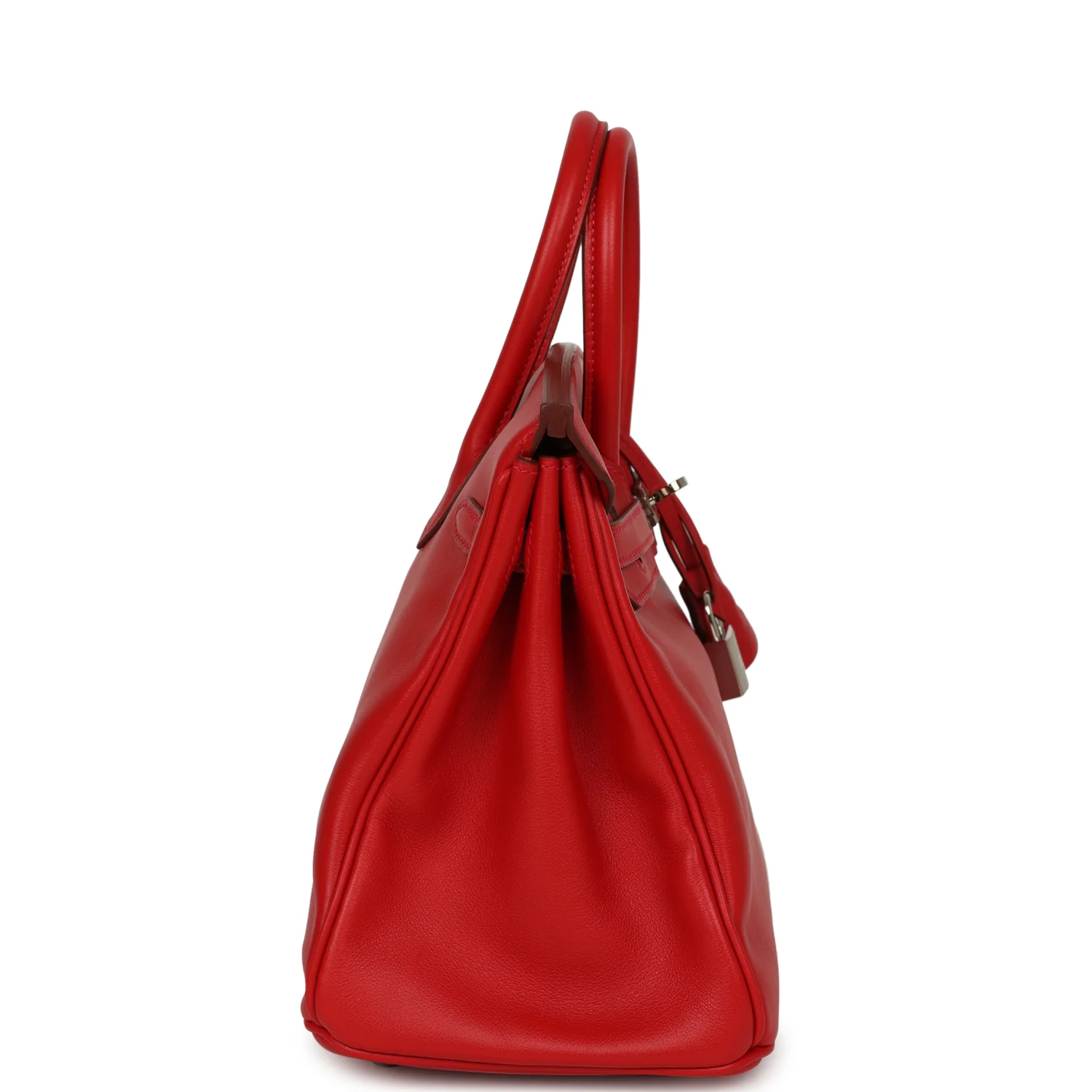 Hermes Birkin 25 Vermillion Swift Palladium Hardware