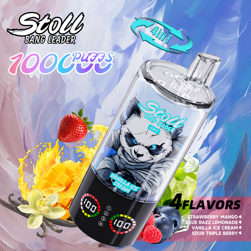 [Minimum order of two]Bang Leader 100K Puffs 4-in-1 Prefilled Vape | 4 Flavors in 1 Device,  Rechargeable, 3%/5%