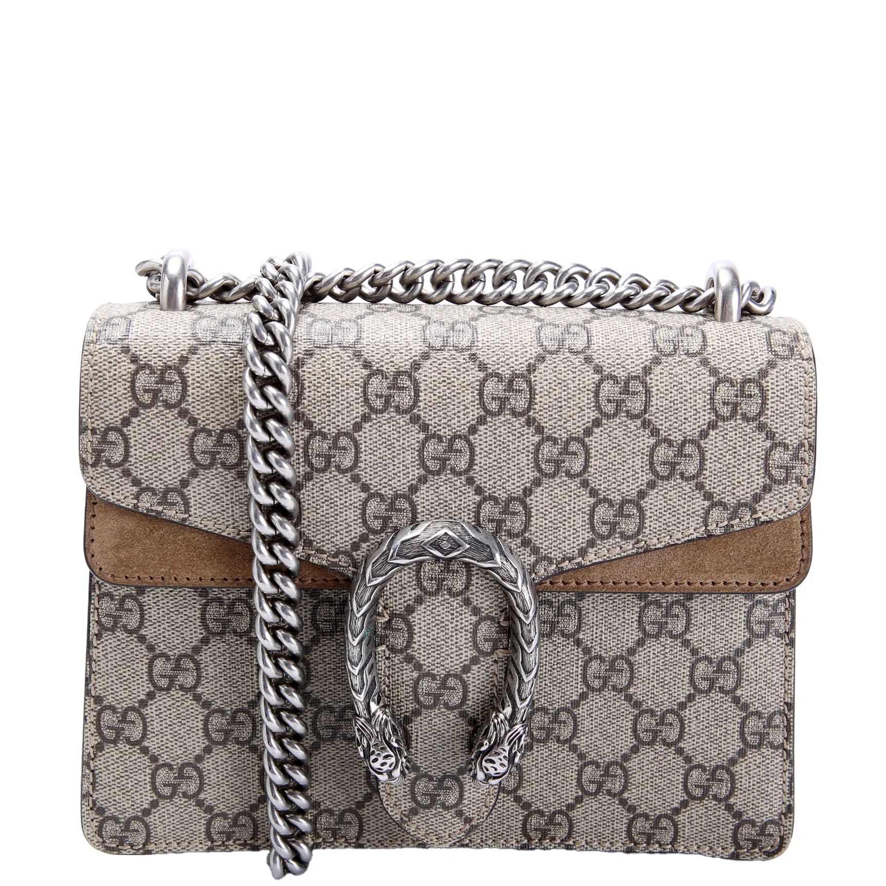 421970 Dionysus GG Shoulder Mini Taupe