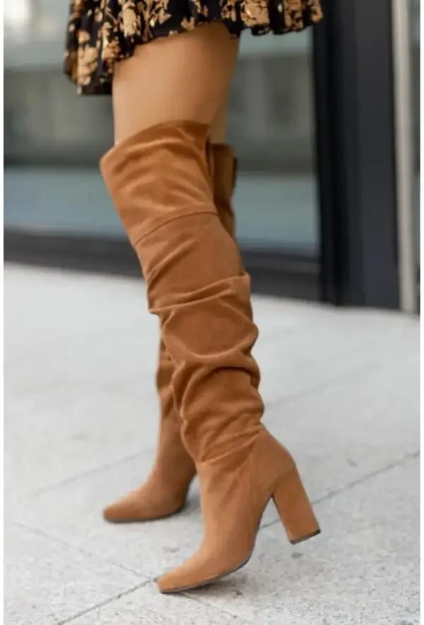 Women's Boots Autumn Winter Footwear Boots-Women Pointe Shoes Luxury Designer Sexy Thigh High Heels High Sexy Large Size P