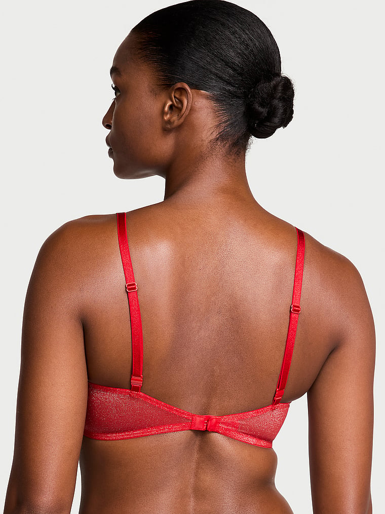 Victoria's Secret Sexy Tee Sequin Posey Lace Wireless Push-Up Bra Sequin Lace