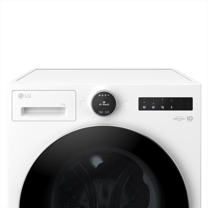 LG - Lavatrice AI DD F4X9009TWCE 9 Kg Classe A-Ivory White