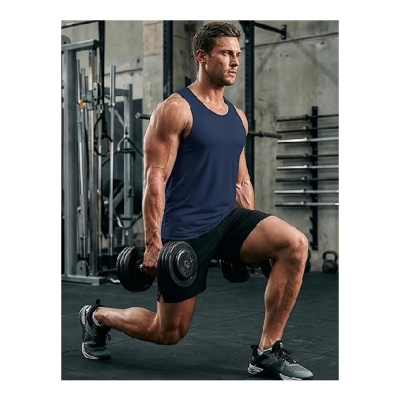 Men's UPF 50+ Quick Dry Muscle Tank Top Sleeveless Shirts