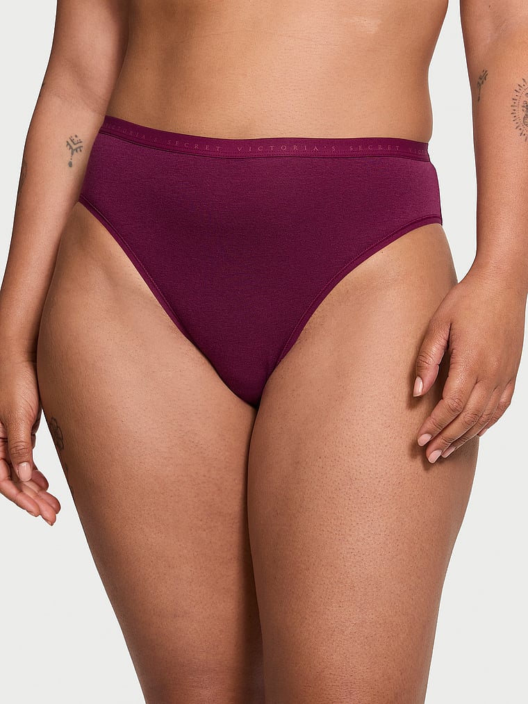 Victoria's Secret Stretch Cotton High-Leg Brief Panty Smooth