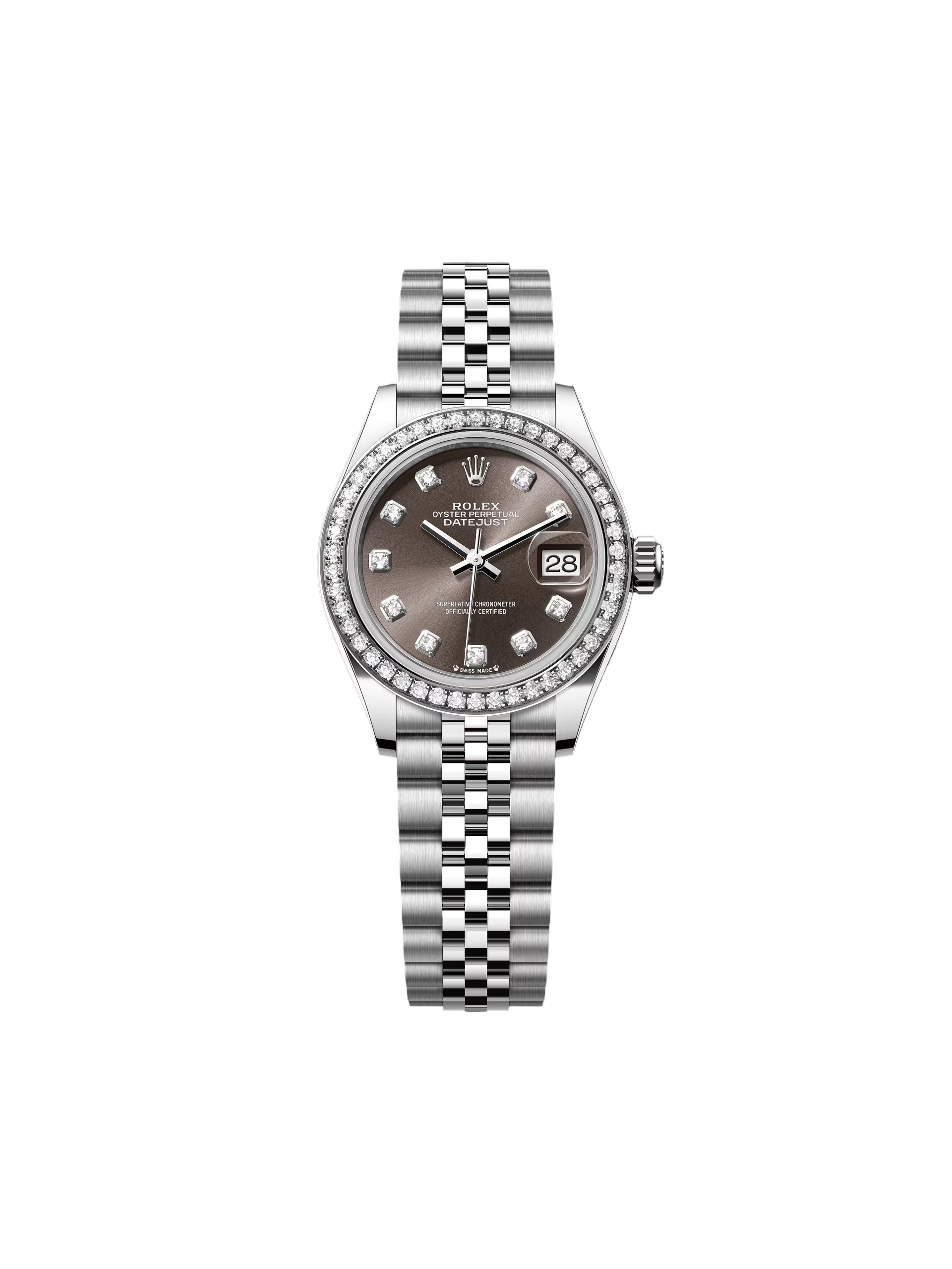 RLX Lady-Datejust 31mm 279384RBR Dark Gray set with Diamonds