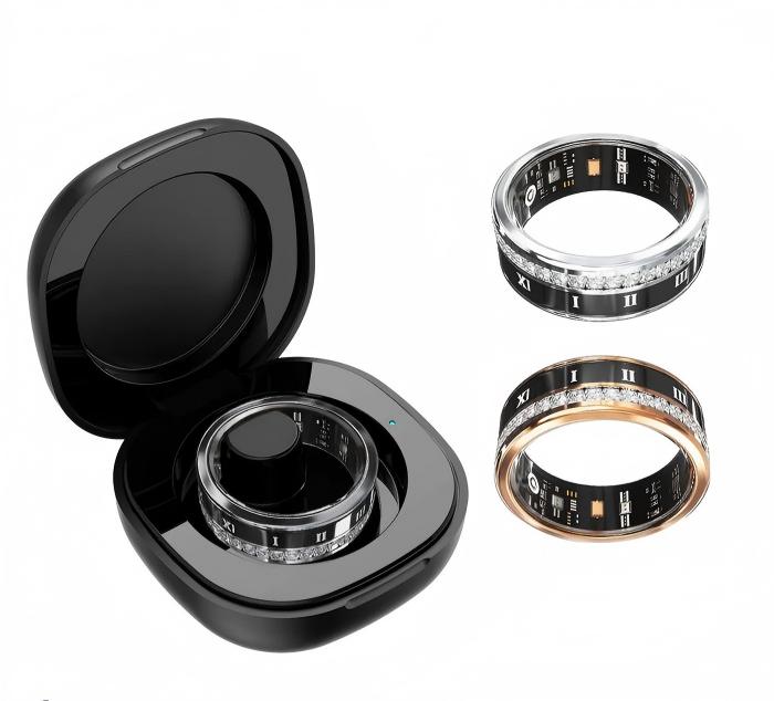 Smart Ring, Sleep Tracker, Activity & Fitness Tracker, Blood Pressure& Oxygen Tracker- SK10