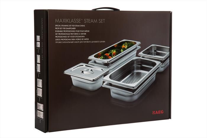 AEG - A9OZS10 Steam Set vapore 4 contenitori-Inox