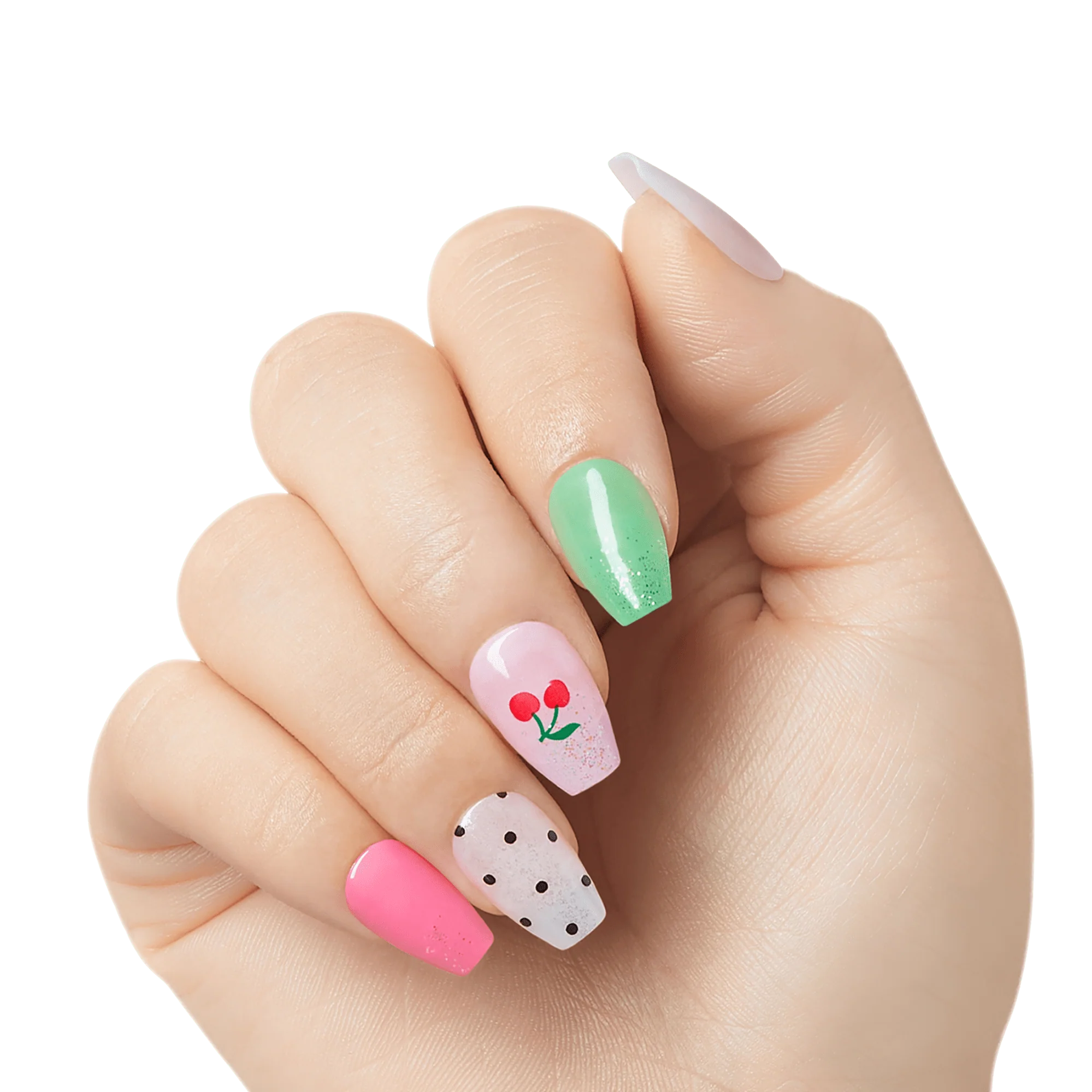 KISS Gel Fantasy Jelly Press On Glue Nails - Jelly Baby
