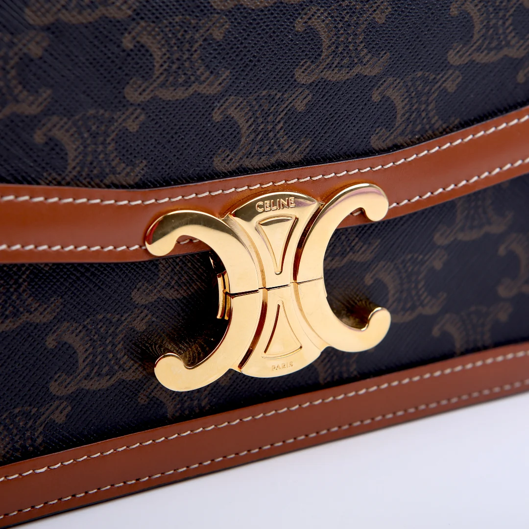 Teen Triomphe Bag Triomphe Canvas/Calfskin Brown