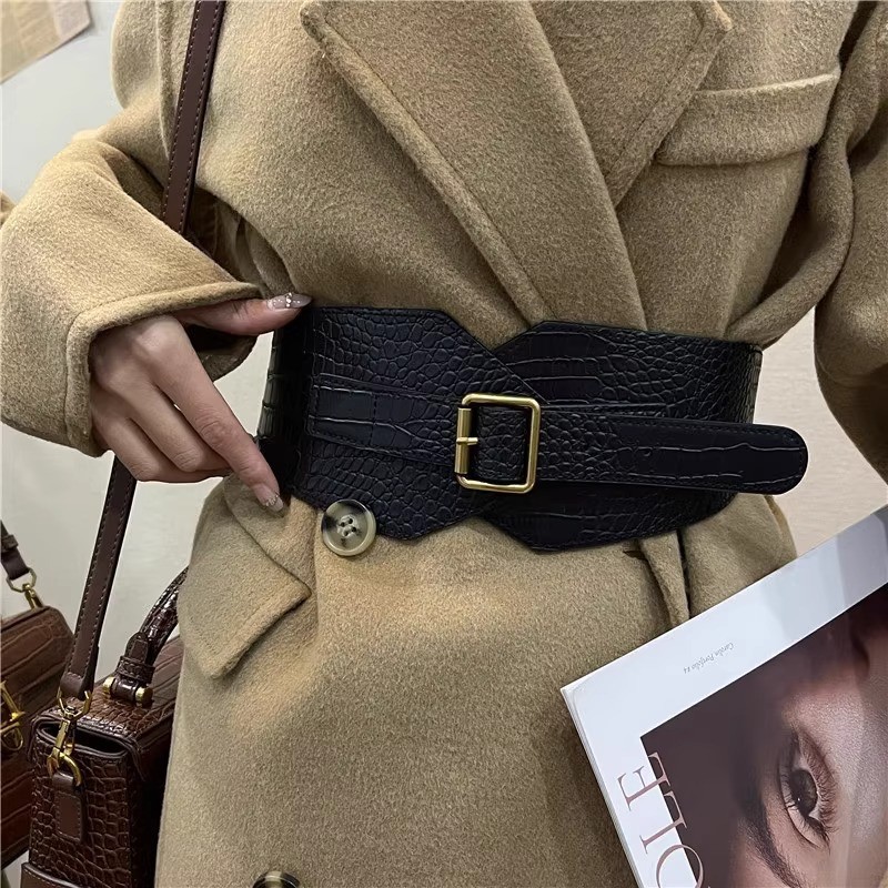 Outside the ride crocodile belt fashion skirt for women