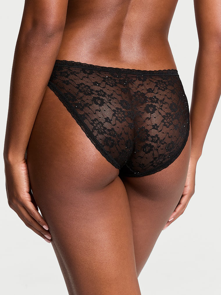 The Lacie Sequin Posey Lace Bikini Panty Sequin Lace